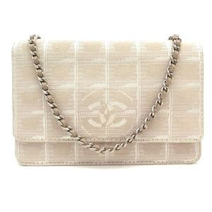 CHANEL SMALL FLAP BAG WALLET ON CHAIN HANDBAG MONOGRAM PURSE